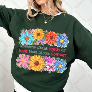 Retro Mama Quote png, She is Mom Png, Penseldrag Mama Png, Boho Floral Mama Png, Mom Png, Mors Dag Present Png, Blessed Mom PNG bild 6