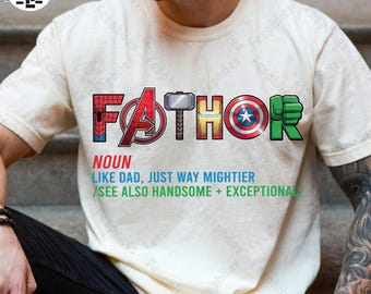 Retro Fathor Definition Png, Like A Dad Just Way Mightier Png, Father's Day Png, Funny Super Father Png, Humor Daddy Png, Gift For Dad Png