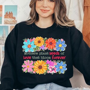 Retro Mama Quote png, She is Mom Png, Penseldrag Mama Png, Boho Floral Mama Png, Mom Png, Mors Dag Present Png, Blessed Mom PNG bild 4