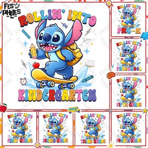 Rollin&#39; Into School Grade Bundle Png, School Grade Png, Back To School Png, First Day Of School Png, Movie School Png, Digital File