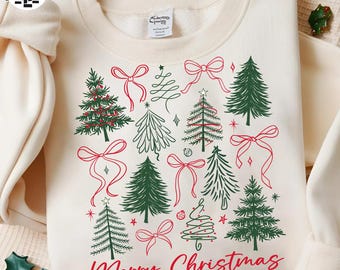 コケットメリークリスマスPNG、プレッピークリスマスツリーPNG、クリスマスコケットリボンPNG、メリークリスマスシャツデザイン、ホリデーデザイン