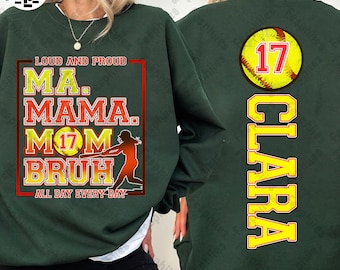 Custom Softball Mom Png, Ma Mama Mom Bruh Softball Png, Softball Mama Shirt Png, Sports Mom Png, Softball Season Png, Mothers Day Png