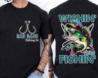 Ich wünschte, ich war Fischen Png, lustiges Fischen Papa Shirt Design Png, Geschenke für Männer Png, Bass Fischen Png, Papa Geburtstagsgeschenk Png, Vatertagsgeschenk