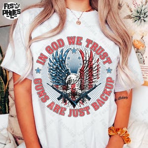 In God We Trust Png, Patriotic Eagle Png, Independence Day Png, American 4th Of July Png, Freedom Png, Eagle USA Flag Png, Memorial Day Png