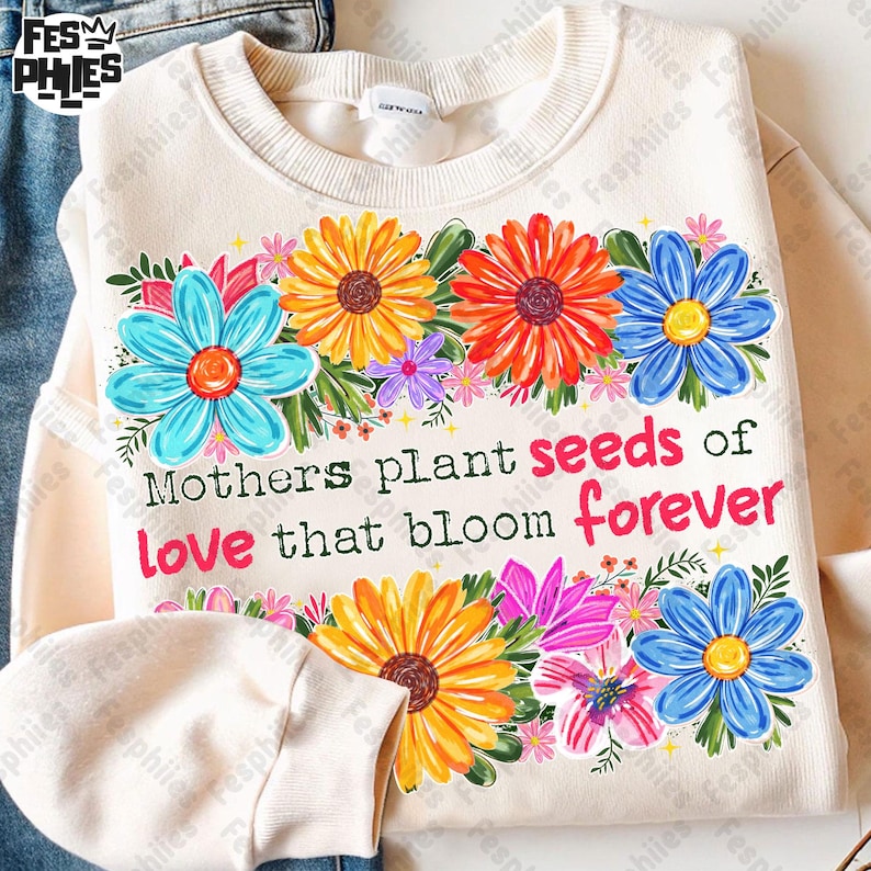 Retro Mama Quote png, She is Mom Png, Penseldrag Mama Png, Boho Floral Mama Png, Mom Png, Mors Dag Present Png, Blessed Mom PNG bild 1