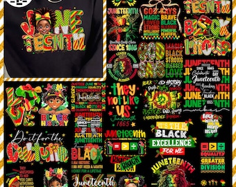 25+ Juneteenth Breaking Every Chain Png Bundle, Black History Png, 1865 Juneteenth Png, Black Woman Shirt Png, African American Png
