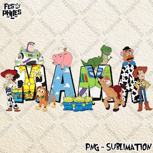 Mama Toy Factory Movie Png, Cartoon Mother's Day Png, Custom Name Kids Png, Family Vacation Png, Magical Kingdom Png, Digital Download