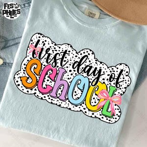 Coquette First Day Of School Png, Preppy Back To School Png, Back To School Png, Teacher PNG, School Png, First Day Of School Shirt Png
