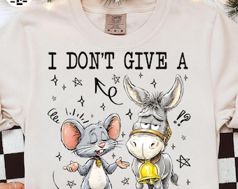 Me importa un bledo PNG, Burro gracioso PNG, Diseño de humor sarcástico, Camiseta de actitud de moda PNG, Cita sarcástica para sublimación PNG