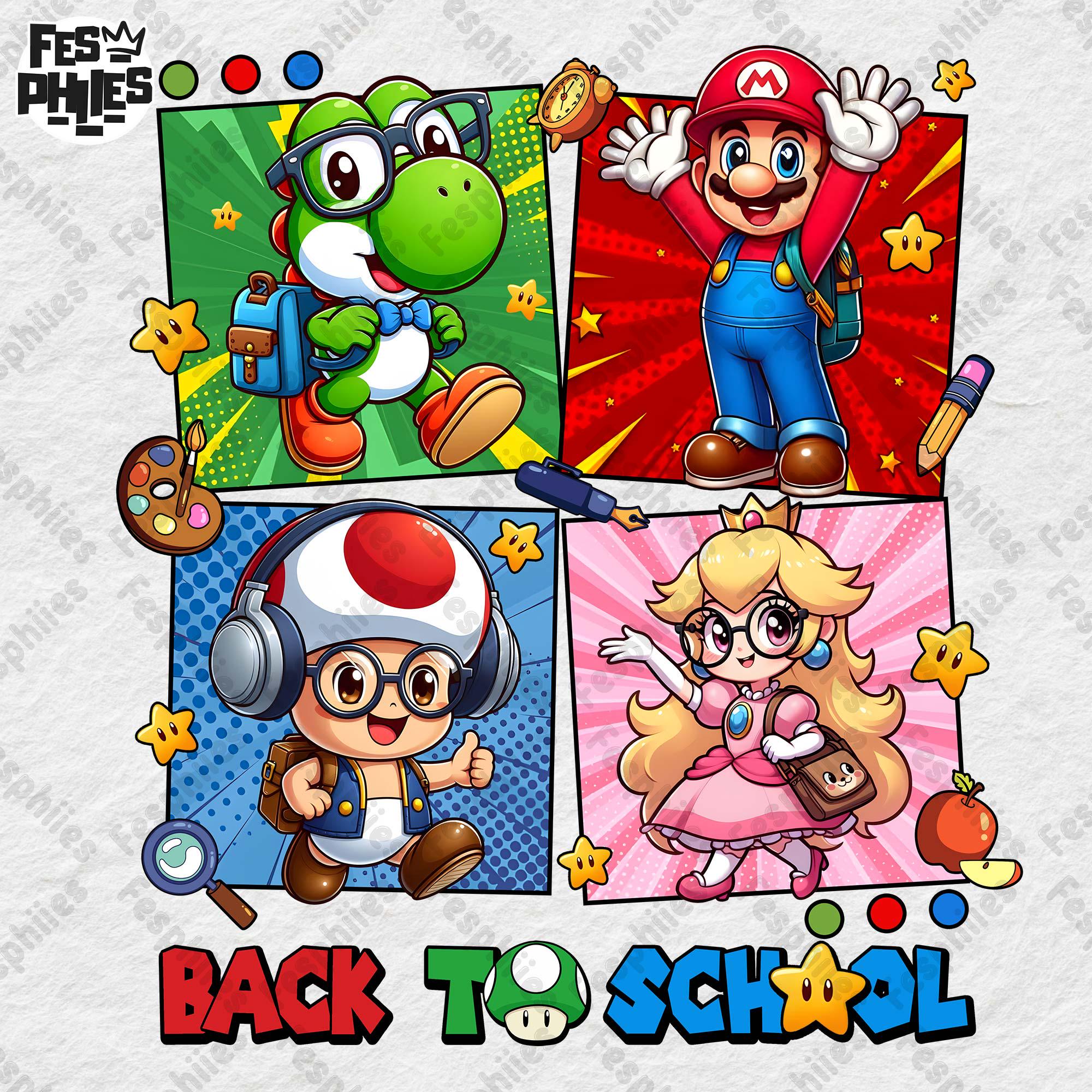 Super Cartoon Png, Cartoon Back To School Png, Cartoon Friends Png, First Day Of School Png, Digital Design Download