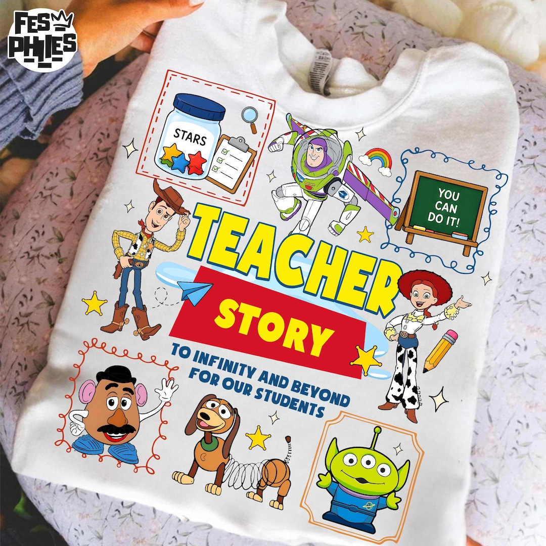 Teacher Story PNG, Toy Inspired Paraprofessional Shirt Design, To Infinity And Beyond For 