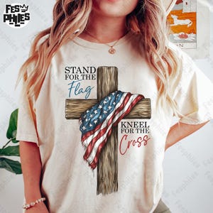 American Flag Cross Png, Christian 4th Of July Png, Faith Love Freedom, God Bless America, Independence Day Png, USA Fourth Of July Png