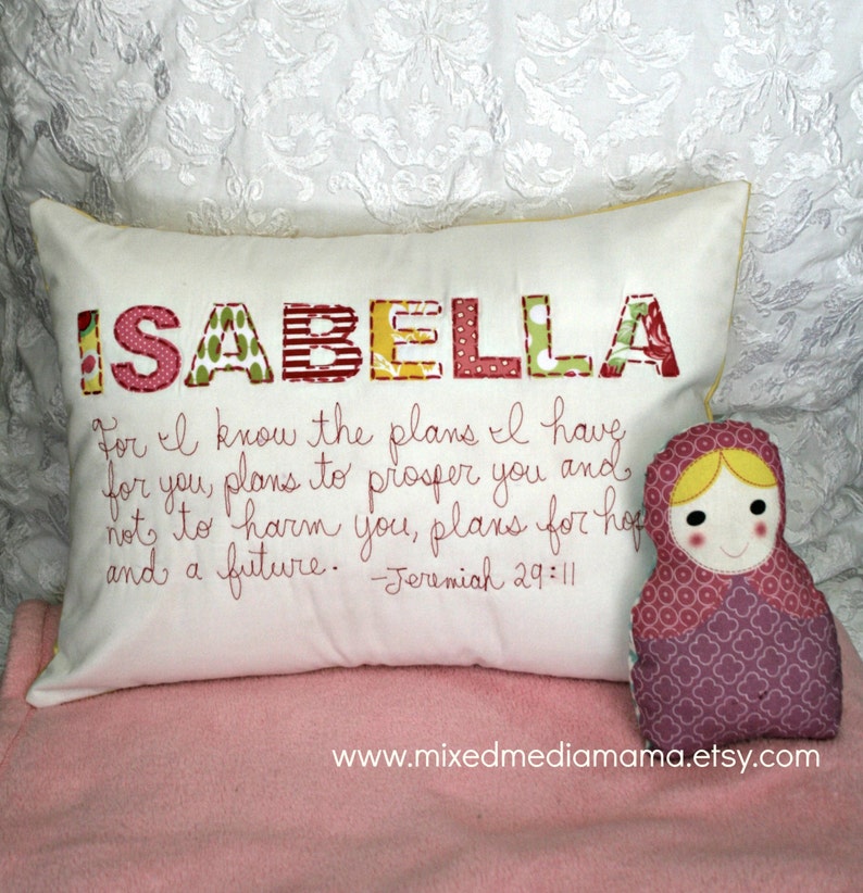 Personalized Pillow Cover Custom Baby Gift Custom Etsy