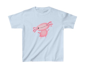 T-shirt en coton épais Airbrush Axolotl pour enfants