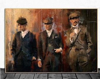 Peaky Blinders Graffiti Art Canvas Painting Decor Wall Art