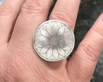 Western Jewelry Rings For Women Sterling Silver, Unique Rings, Boho Jewelry, Christmas Gifts For Mom From Son