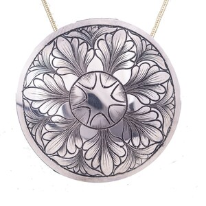 Silver Concho Necklace: Rustic Western Jewelry