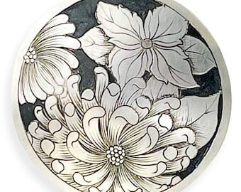Silver Saddle Conchos, 1.50 inches, Screw Back, Conchos For Belts, Bridle Rosettes, 1.50" For Saddle,, Western Engraved Loop Back Concho,