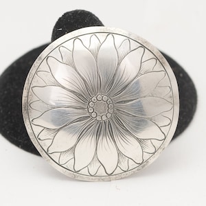 Handmade Silver Concho Necklace: Western Boho Jewelry