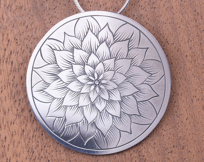 Featured listing image: Handmade Silver Concho Necklace For Her, Western Pendant, Western Necklace For Women, Boho Necklaces,  For Mom From Daughter Western Jewelry