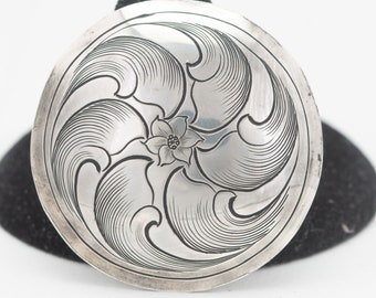 Silver Saddle Conchos 1.50 inches, Screw Back, Silver Concho, Slotted Conchos,  1.50" Bridle Conchos, Conchos For Belts, Loop Back Concho