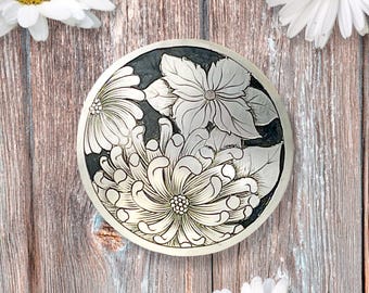 Sterling Silver Concho: Western Saddle Rosette (1.50 inches)