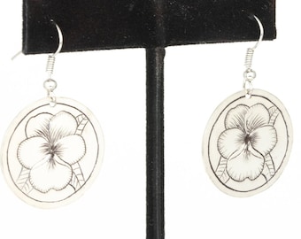 Boho Earrings Dangle Silver, Valentines Day Gifts  For Mom From Daughter, Plant Lover Gift,  Earrings Dangle , Birth Flower Violets