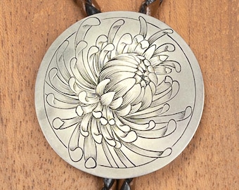 Wedding Bolos For Men, Sterling Silver Bolo Tie, Western Jewelry Men, Silver Concho Bolo for Women, Christmas Gifts For Dad From Daughter,