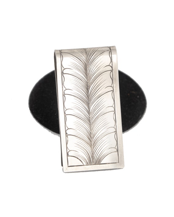 Wild wood silver925 money clip