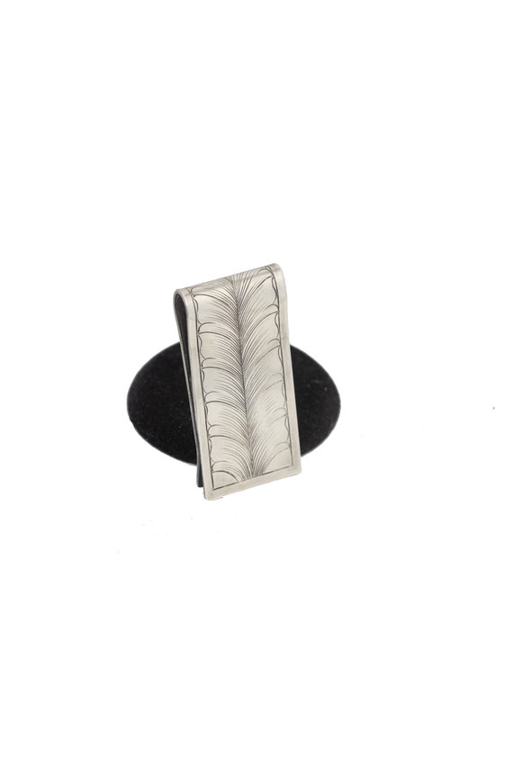 Wild wood silver925 money clip