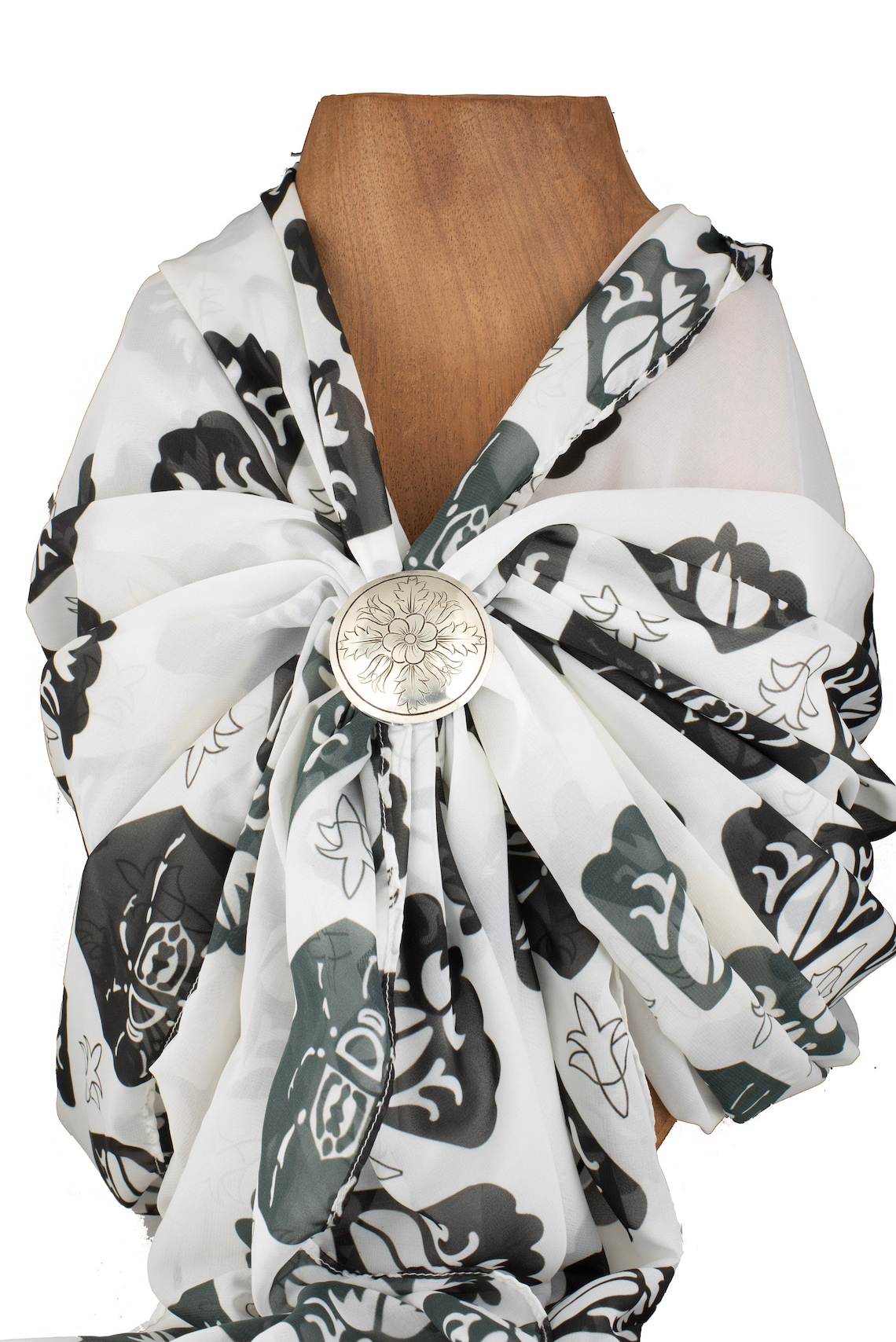 Scarf Slide Western Scarf Ring Scarf Jewelry Mothers Day Gift From