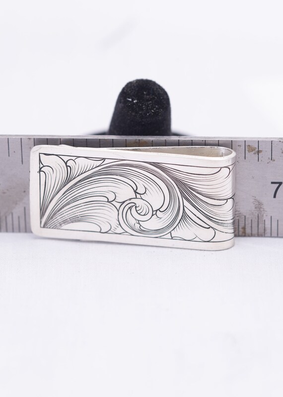 Wild wood silver925 money clip