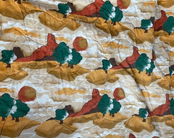 Vintage 1980’s Southwestern Twin Comforter