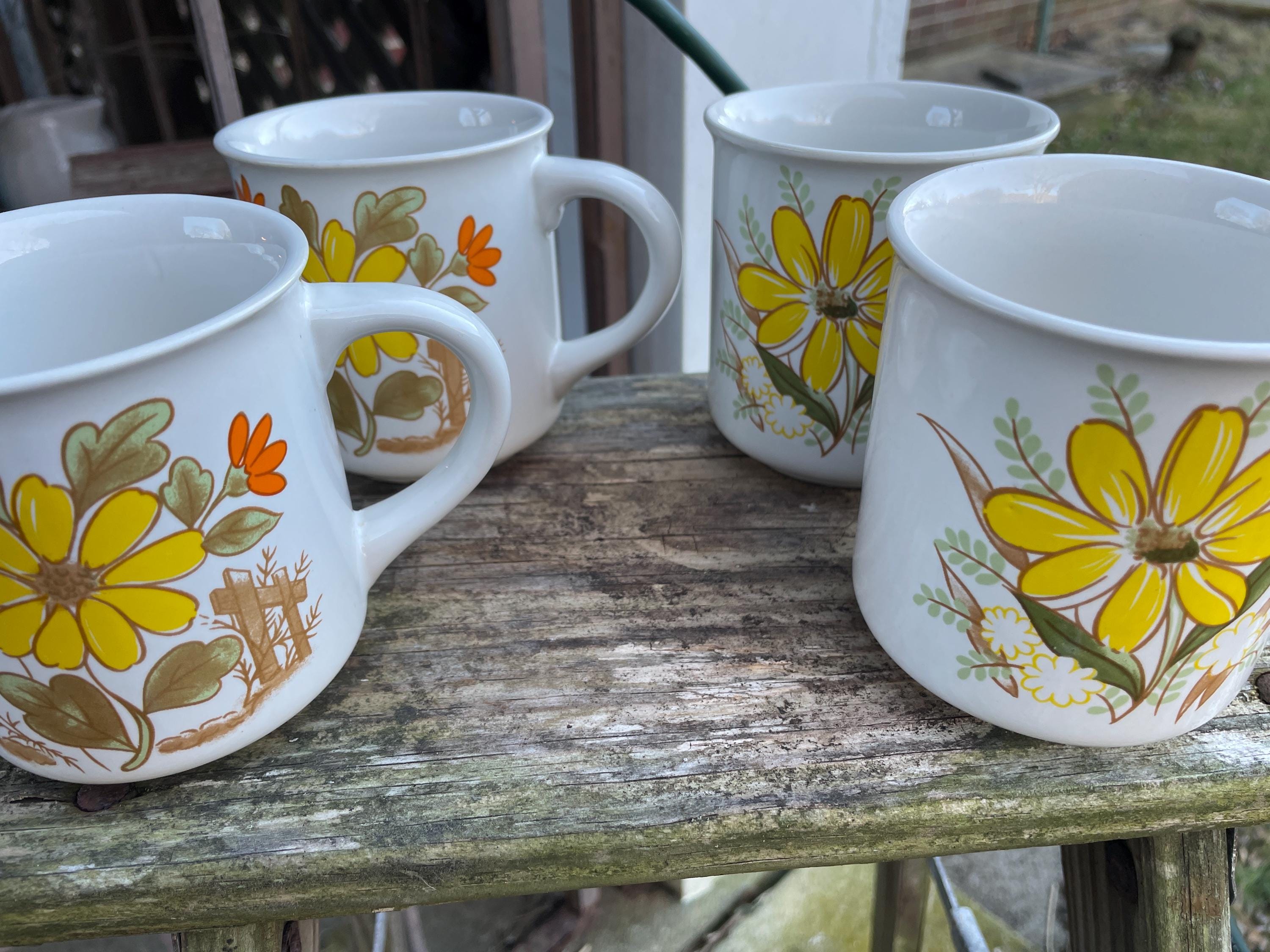 4 oz ceramic coffee mug 4-Piece Mug Set - Reactive Glaze Stoneware - Corsica Clay