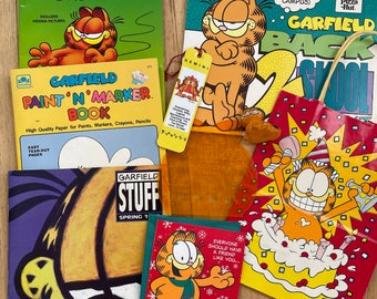 Vintage Garfield 1980’s Collection Coloring Books Catalog