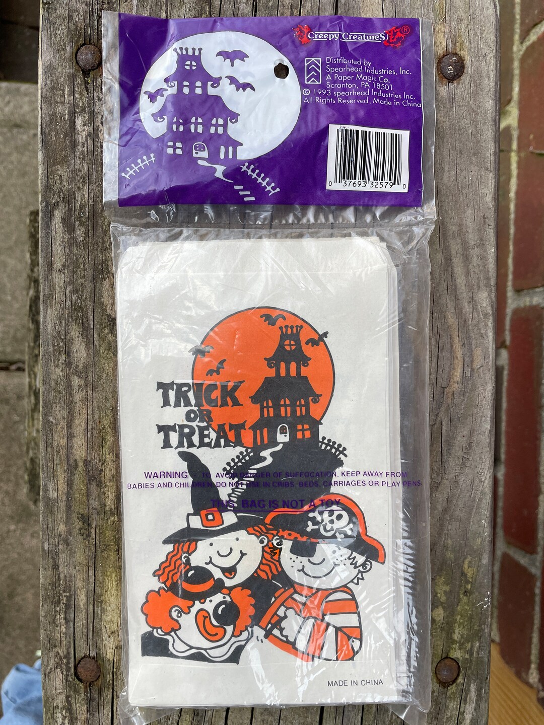 Vintage 1993 Halloween Paper Treat Bags Sealed - Etsy