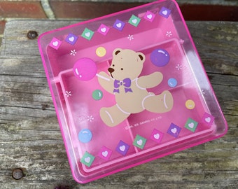 Vintage Sanrio Tweedle Dee Bear Pop Up Storage Box