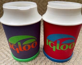 Vintage 1980’s Igloo Cooler Beverage Coozie Holder