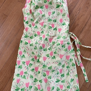 pink dress green screen Custom Made Parrot Green Screen Printed Dress For Kids. – Spezala main image 1