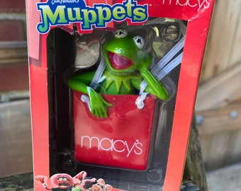 Vintage 2002 Muppets Kermit the Frog Macy’s Christmas Ornament