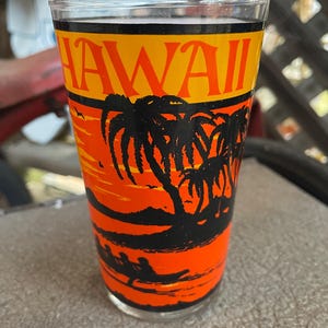 Vintage Hawaiian Drink Glasses - Etsy