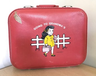 child suitcase going to grandma's