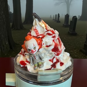 Halloween Stanley Tumbler Topper: Faux Whipped Cream Cup Accessory