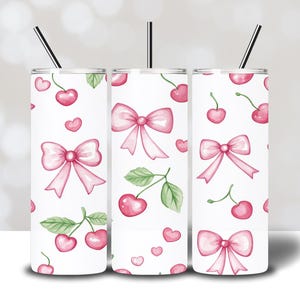 Valentine&#39;s Day Tumbler 20oz PNG - Glitter Hearts - Sublimation Design - Digital Download