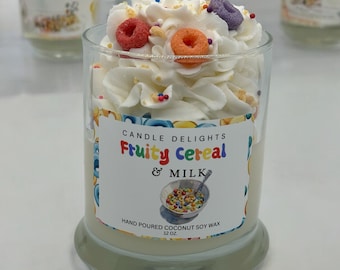 Soy Wax Cereal Candle: Fruity Scented Food Candle