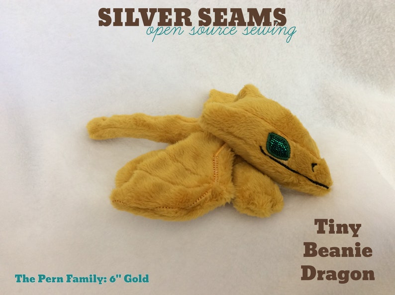 Beanie Style Tiny Gold Dragon