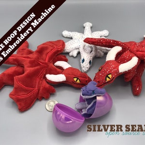 In-The-Hoop ITH Dragon Plush Design image 1