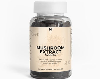 Mushroom Extract Gummies - High Quality Supplement For Daily Use - Vegan & Healthy