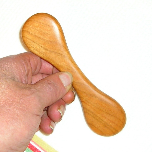 Baby Teething Toy (Hand Carved Cherry Wood)