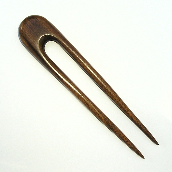 5 inch round top Walnut  hair fork